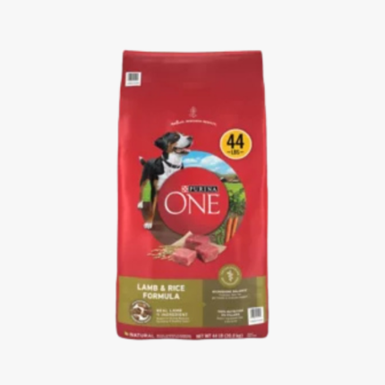 Purina ONE SmartBlend Natural Lamb and Rice, Adult Dry Dog Food, 44 lbs.